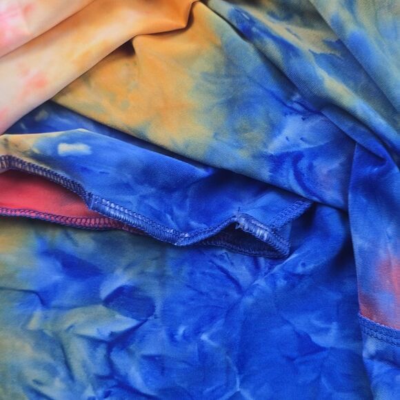 Susana Monaco -1523 NWT Tie Dye Multicolor Orange Blue Tank Top Women's XS - Picture 10 of 10